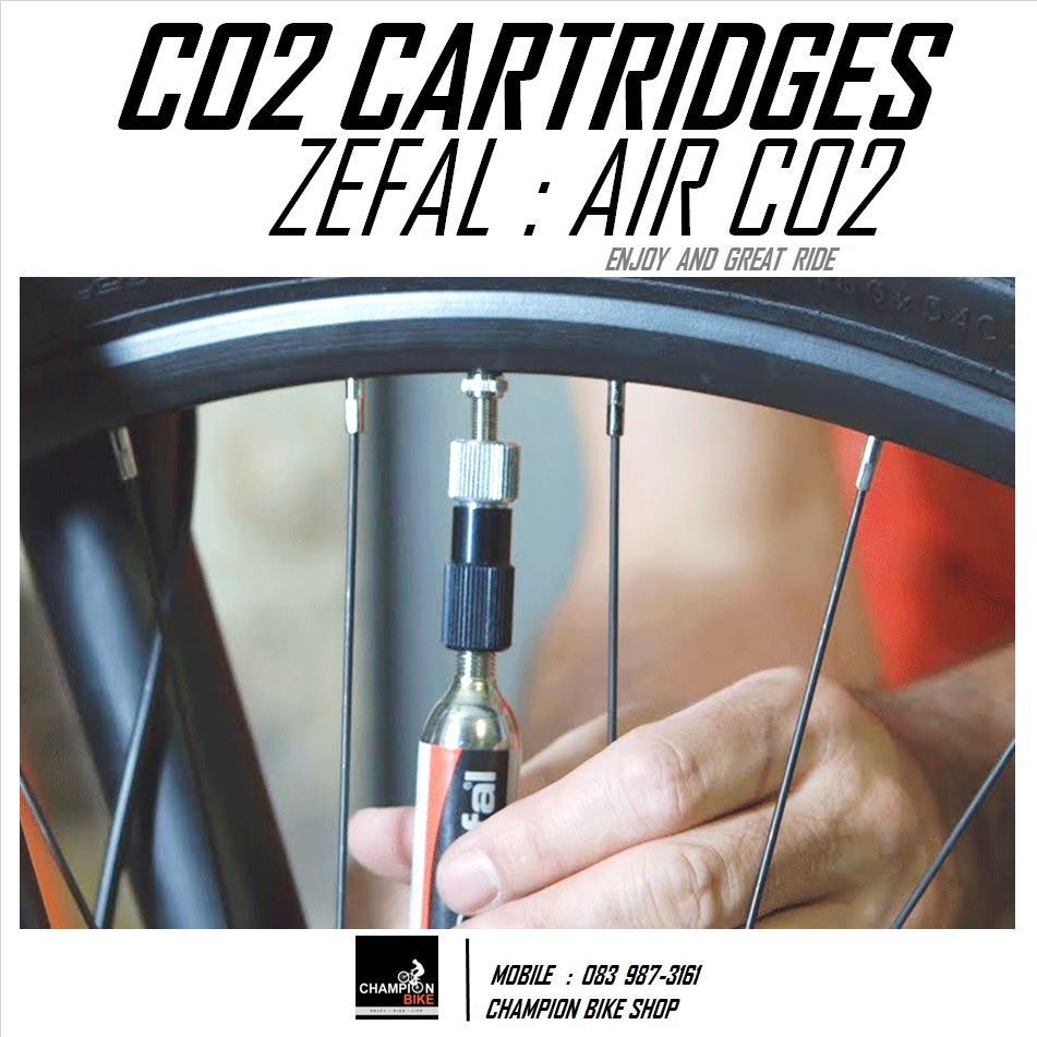 หลอดC02 เติมลมยางใน ZEFAL : AIR CO2 CARTRIDGES (ไม่รวมหัวเติมลม)