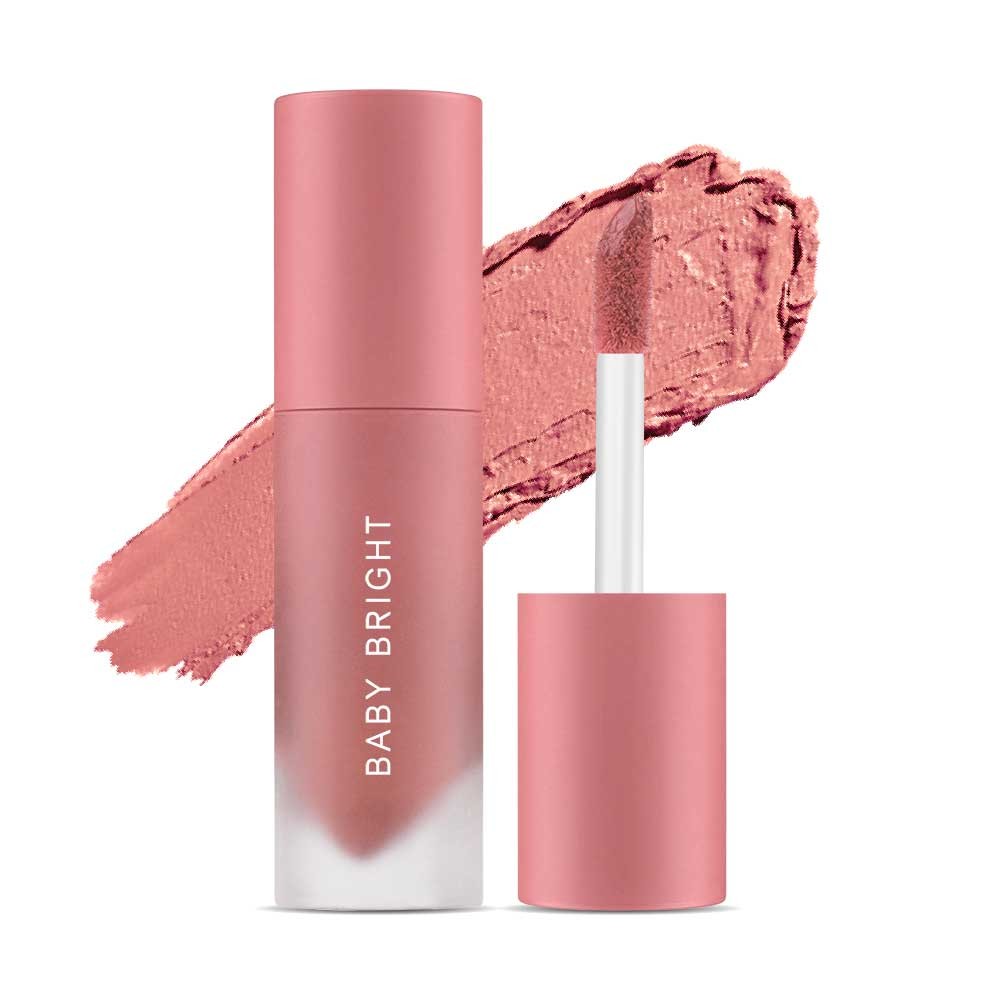 Baby Bright Lip & Cheek Velvet Cherry Blossom Sakura 2.4G. #06 PINK SAKURA เบบี้ไบร์ท ลิปแอนด์ชีคเวลเวทเชอร์รี่บลอสซั่มซากุระ ลิปเนื้อครีมกำมะหยี่ 2.4g. สี 06 PINK SAKURA