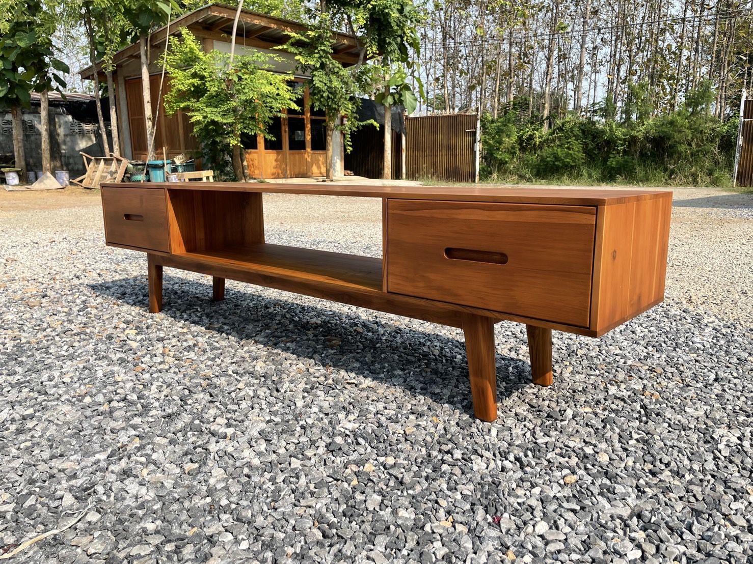 ชั้นวางทีวีสองลิ้นชัก