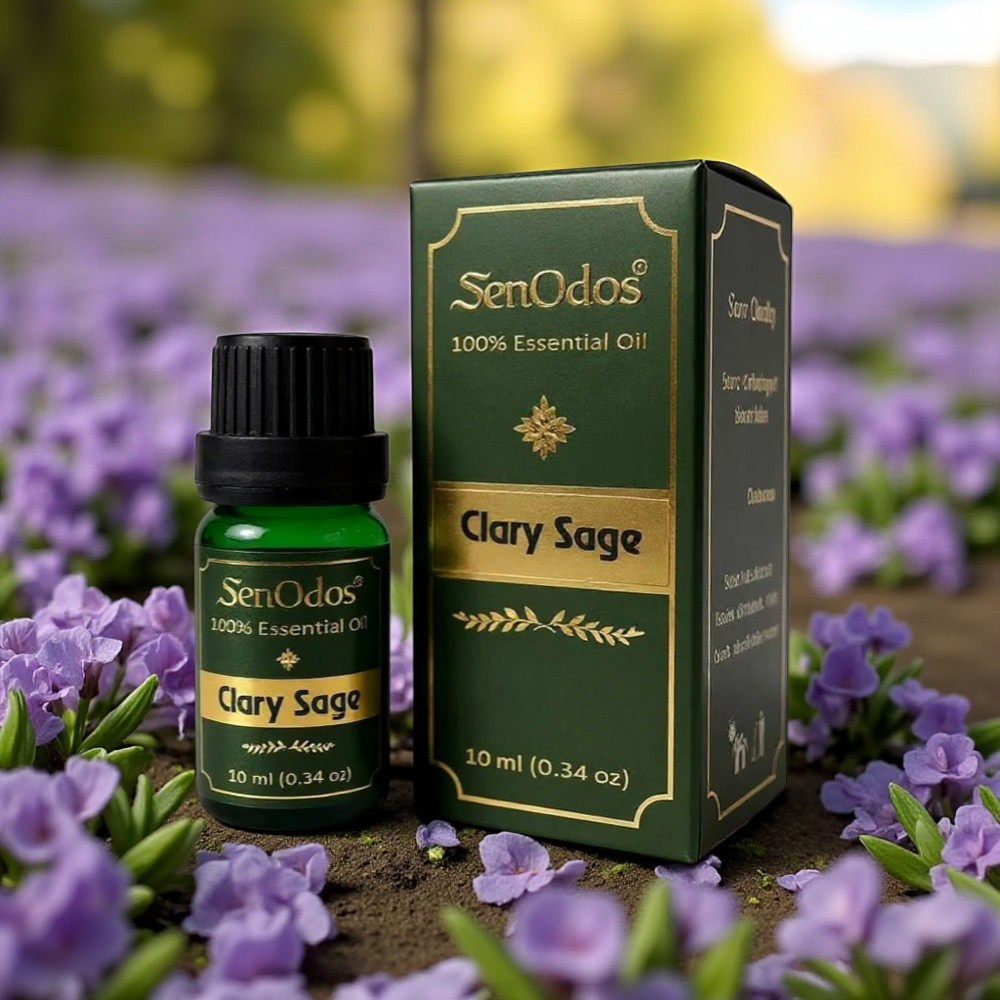 SenOdos Clary Sage Pure Essential Oils น้ำมันหอมระเหยแท้ กลิ่นแครี่เสจ 10 ml.