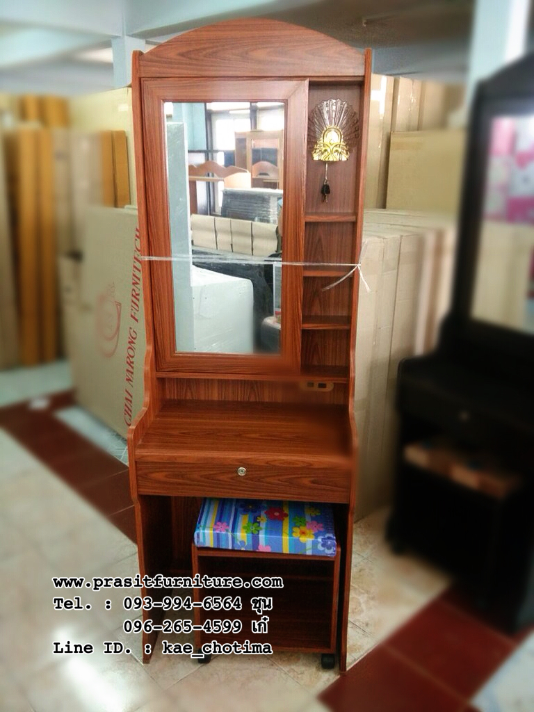 โต๊ะเครื่องแป้ง กระจกเปิดได้ รุ่น SP60