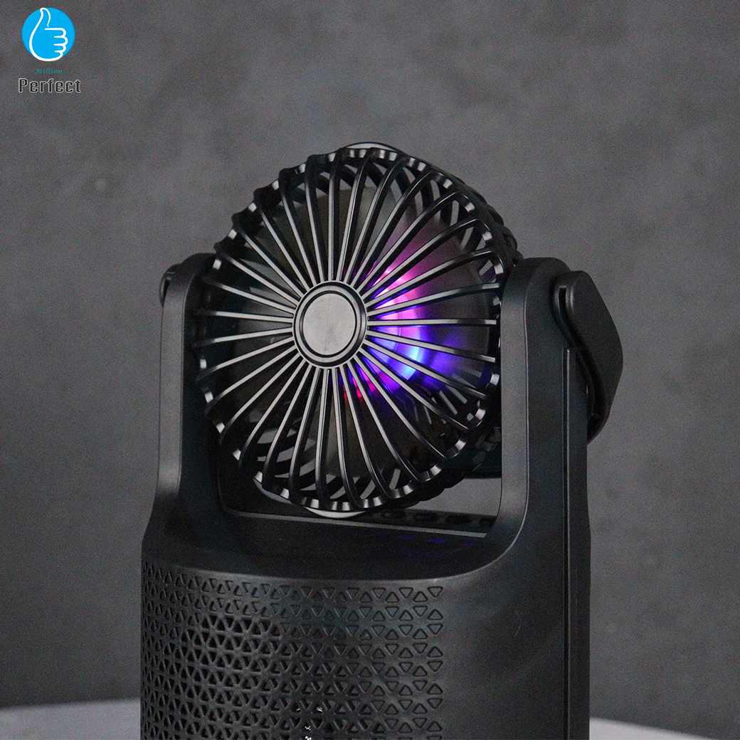 ลำโพงบลูทูธมาพร้อมพัดลมและไฟ LED Mini Speaker By Millionperfect รุ่น ZQS1440