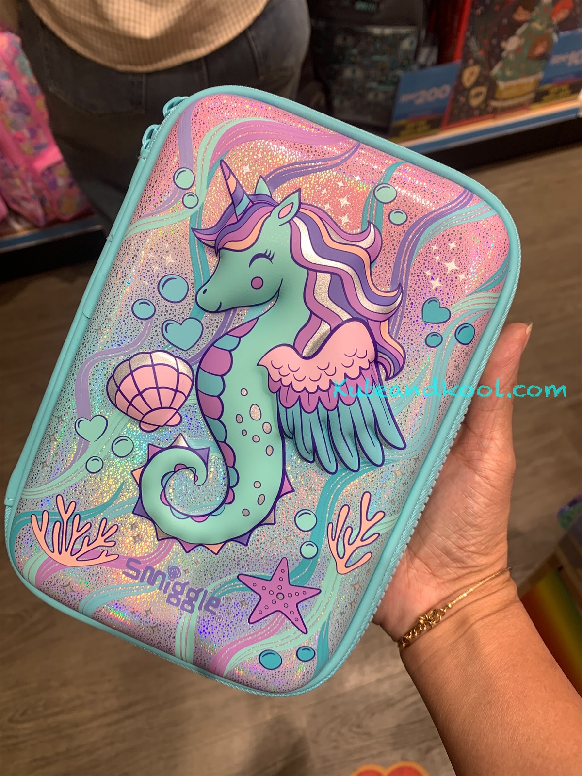 กล่องดินสอ Smiggle Hardtop Pencil Case - ม้าน้ำ