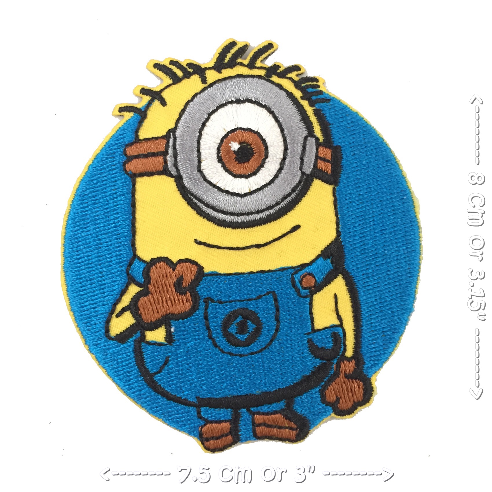 มินเนี่ยน ตัวรีดติดเสื้อ อาร์มรีด อาร์มปัก ตกแต่งเสื้อผ้า หมวก กระเป๋า แจ๊คเก็ตยีนส์ Cute Embroidered Iron on Patch