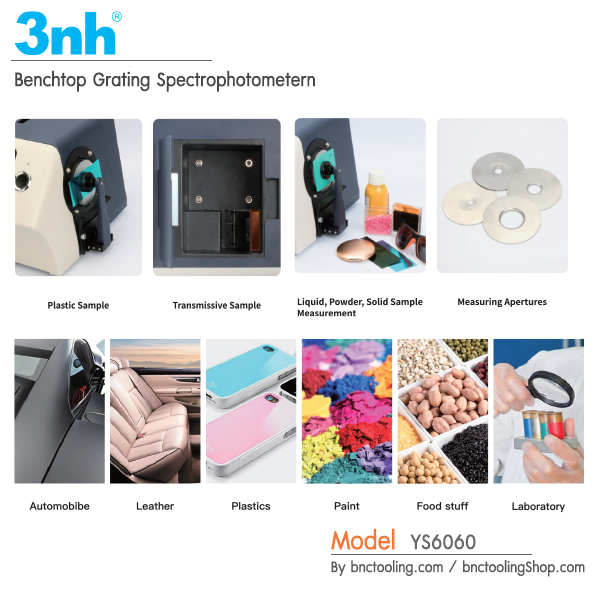 3nh,Benchtop Grating Spectrophotometern,YS6060 , เครื่องวัดสีคุณภาพสูงแบบสเปกโตรโฟโตรมิเตอร์ชนิดตั้งโต๊ะ