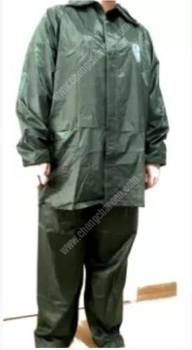 ชุดกันฝน เสื้อ และ กางเกง หนา มีหมวกในตัว สีต่างๆ ตราช้าง Danko