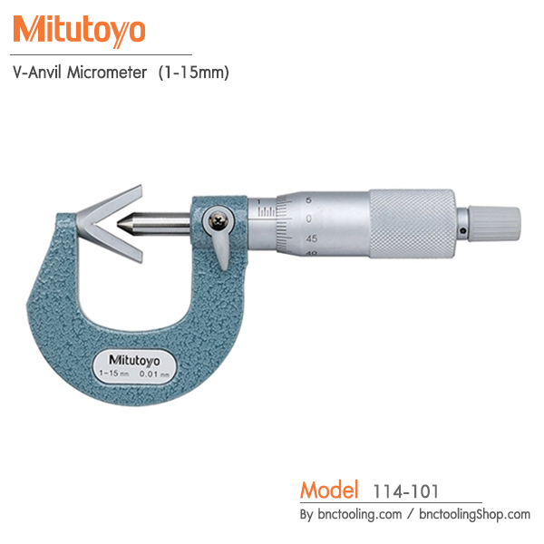 Mitutoyo,V-Anvil Micrometer (1-15mm),114-101