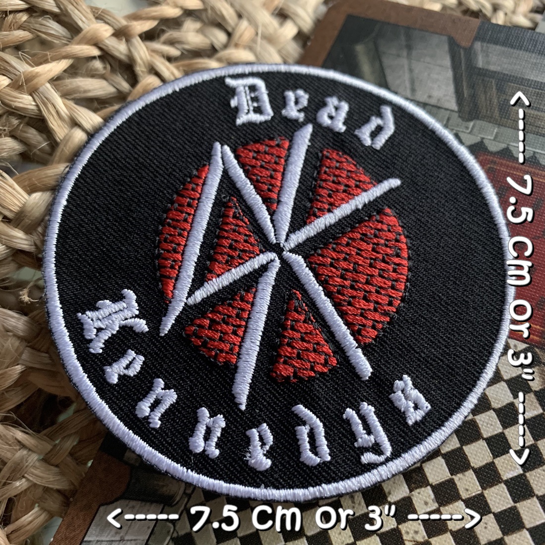 Dead Kennedys วงดนตรี ร็อค เฮฟวี่เมทัล พังค์ ตัวรีดแบบปัก อาร์มปัก ตัวรีดติดเสื้อ ตัวรีด ติดกระเป๋า ติดหมวก ติดแจ๊คเก็ต Rock Iron on Embroidered Patch