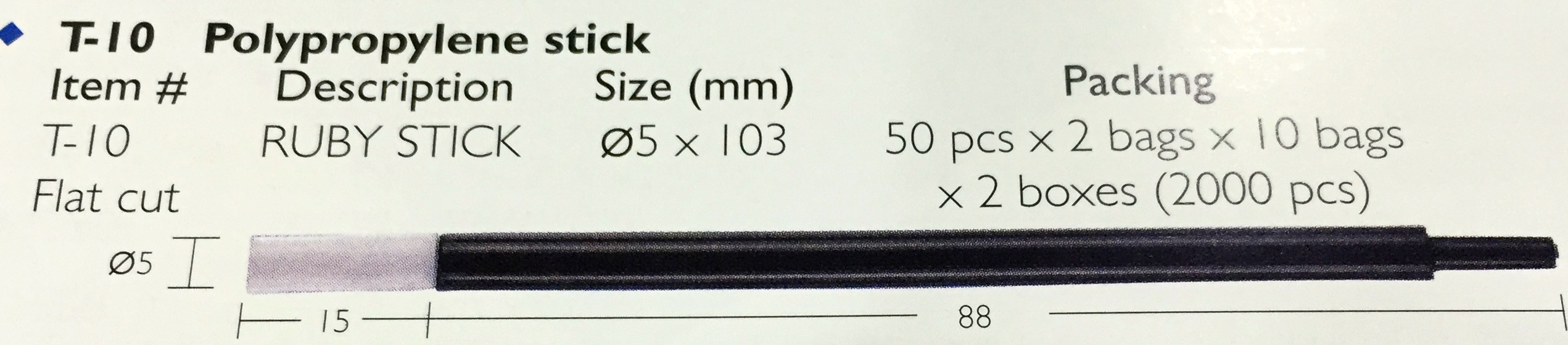 หัวทำความสะอาด Ruby Stick H-10