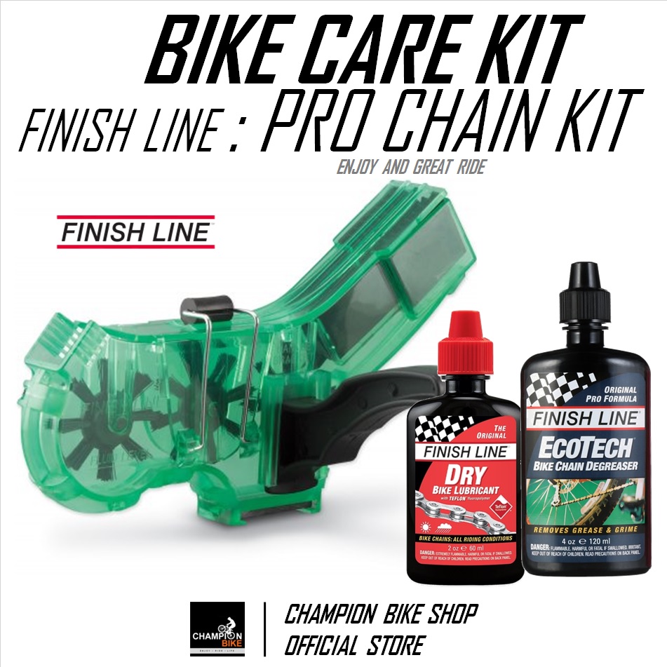ชุดล้างโซ่จักรยาน+หล่อลื่นโซ่จักรยาน FINISH LINE : PRO CHAIN CLEANER KIT