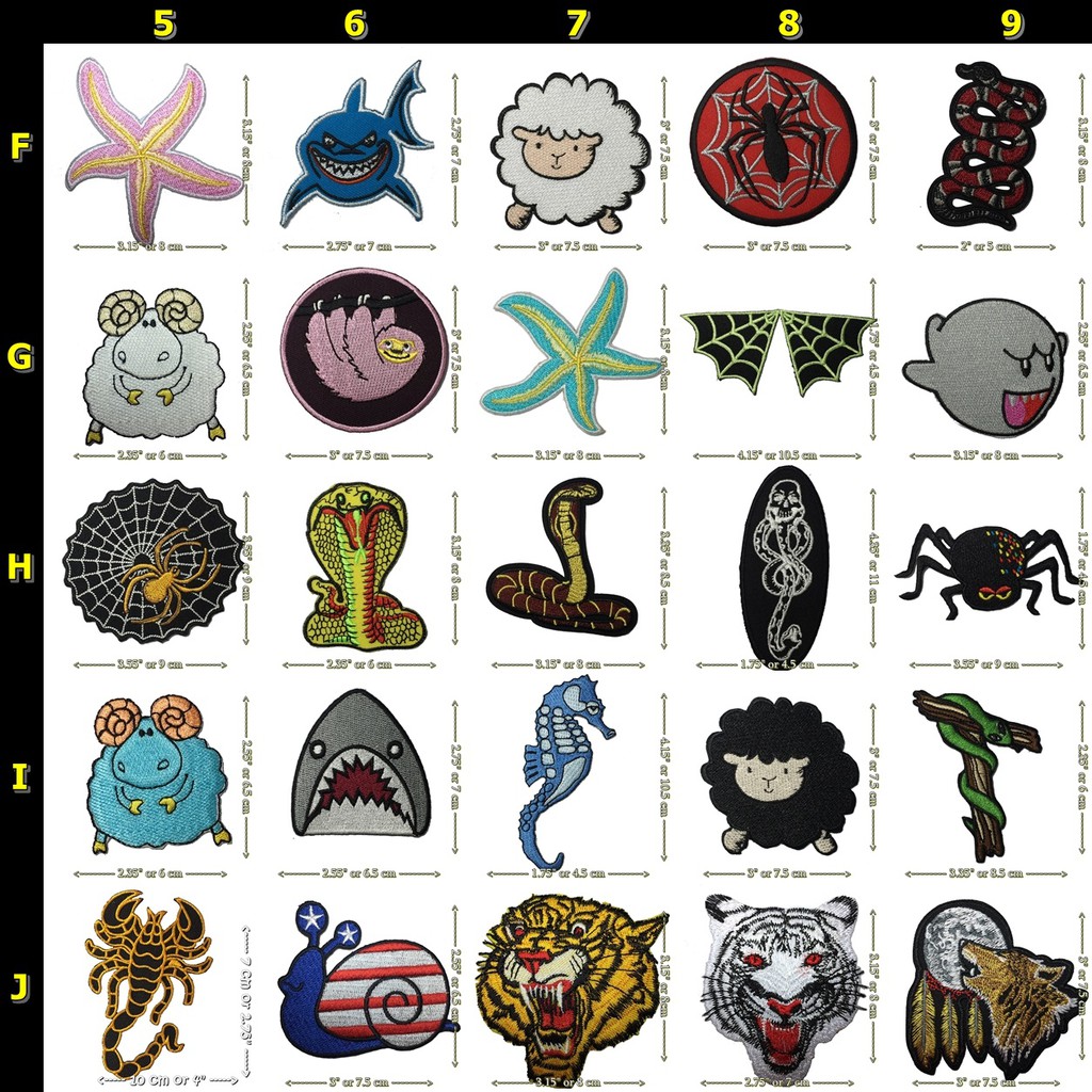 ตัวรีดติดเสื้อ ลายสัตว์ การ์ตูนน่ารัก อาร์มปัก Iron on Patch (บอกลายที่ต้องการทางแชท)