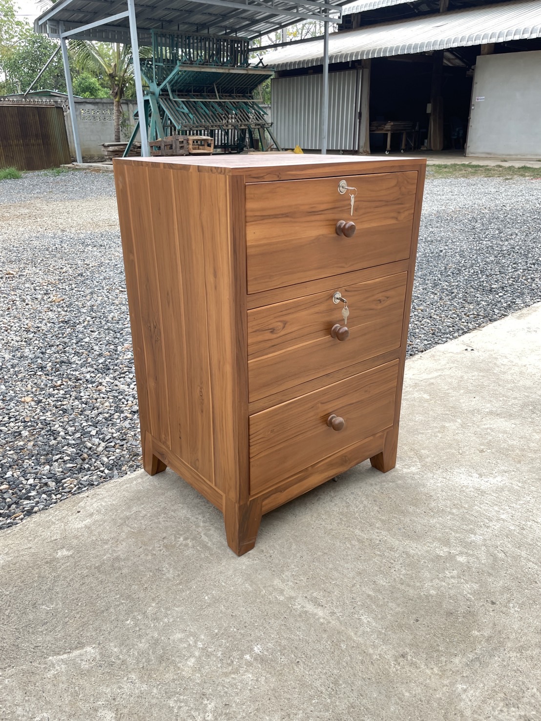 ตู้เอกสารจัมโบ้ 3 ลิ้นชัก ขาโมเดิร์น