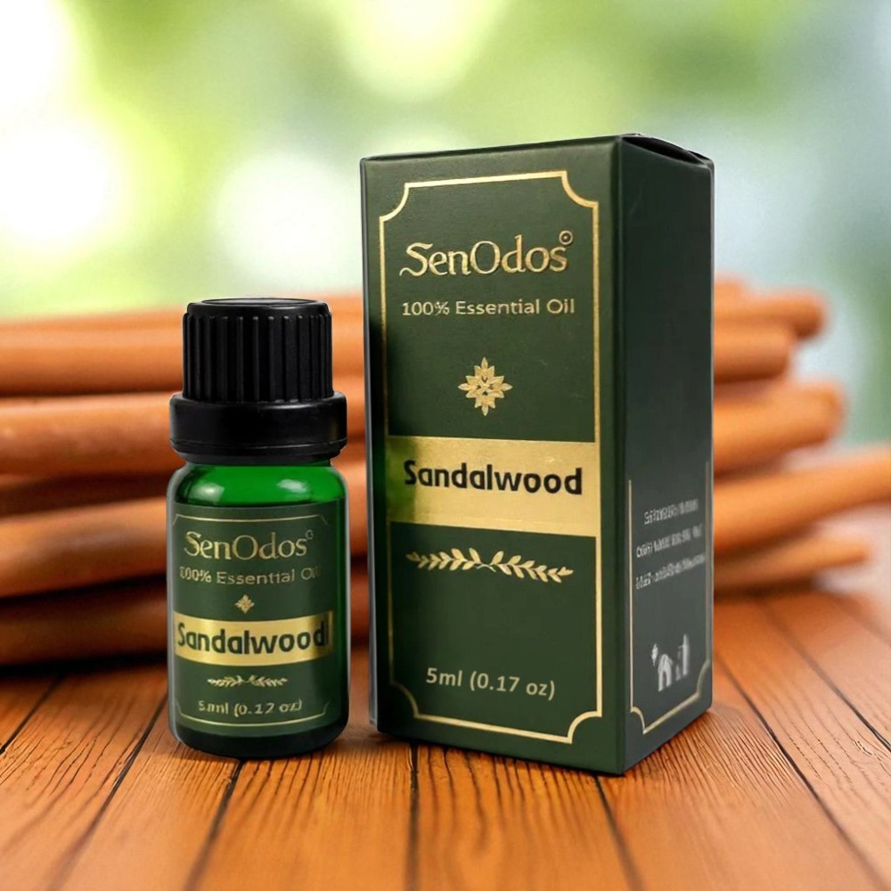 SenOdos Sandalwood Pure Essential Oils น้ำมันหอมระเหยแท้ กลิ่นไม้หอมแก่นจันทร์ 5 ml.