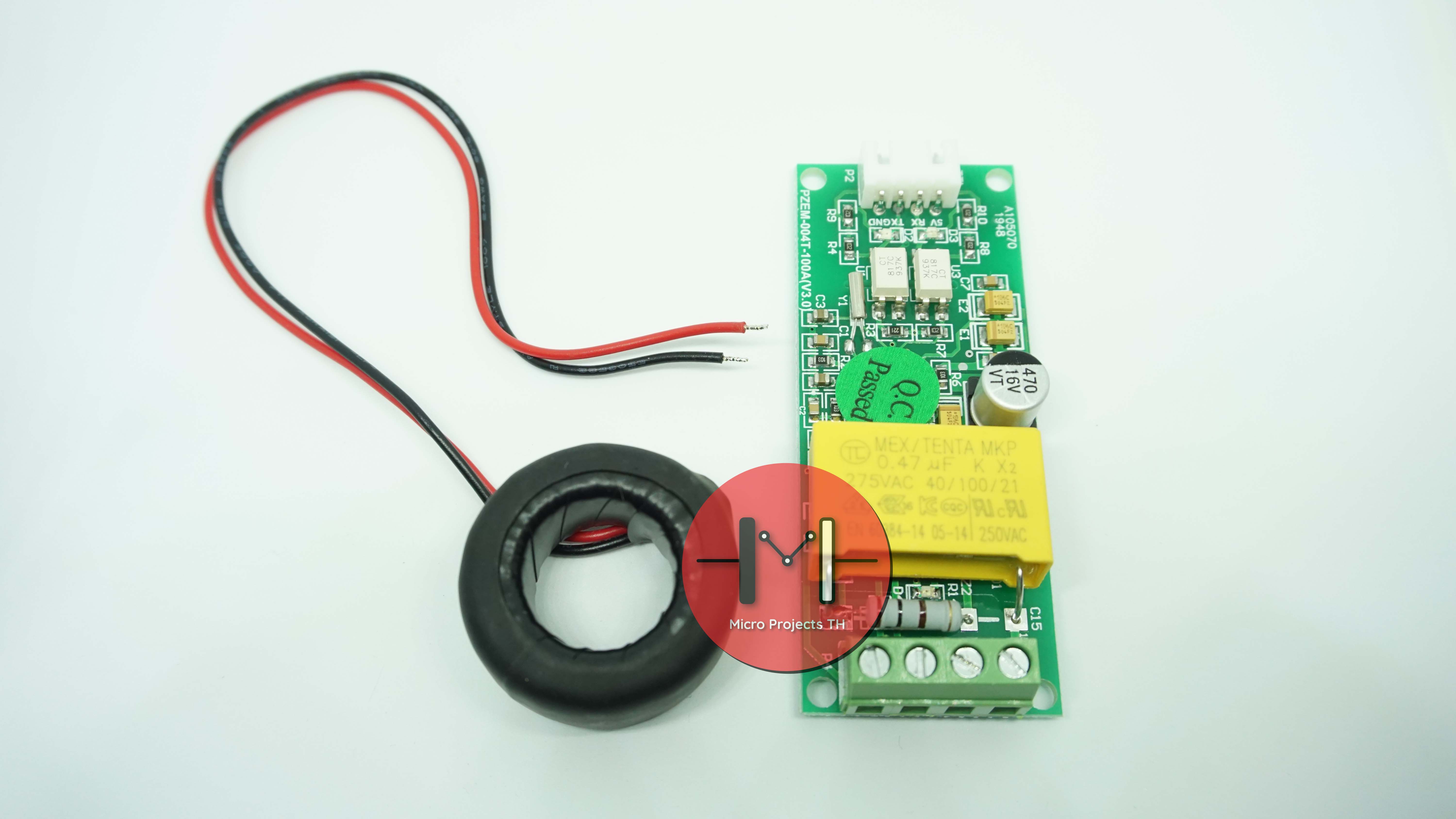 เซ็นเซอร์วัดกระแสและแรงดันไฟฟ้า PZEM-004T AC Power Energy Meter