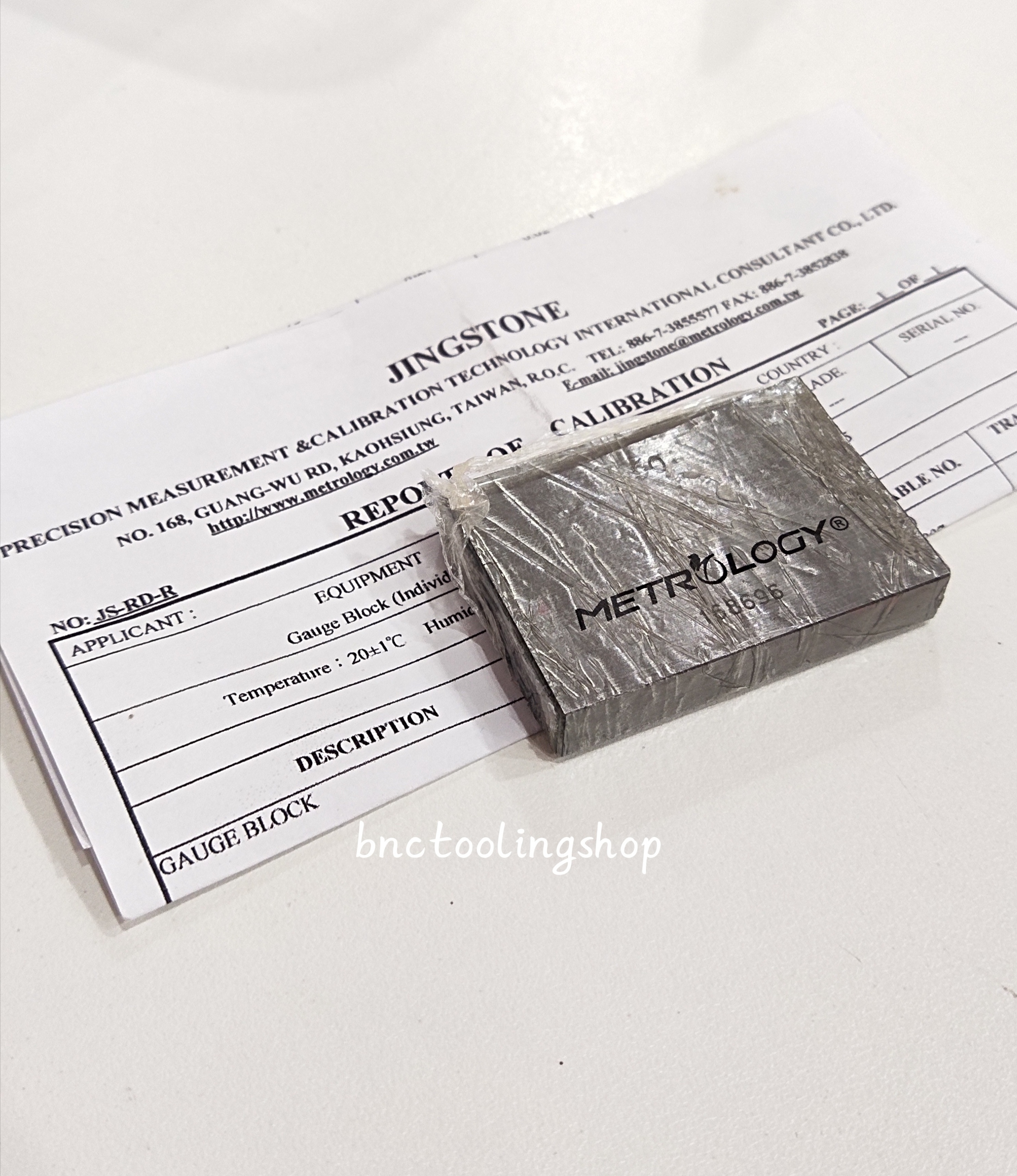 เกจบล็อก,(Gauge Block)(Metrology)แยกชิ้น Hardened Steel 50.0mm / grade 1