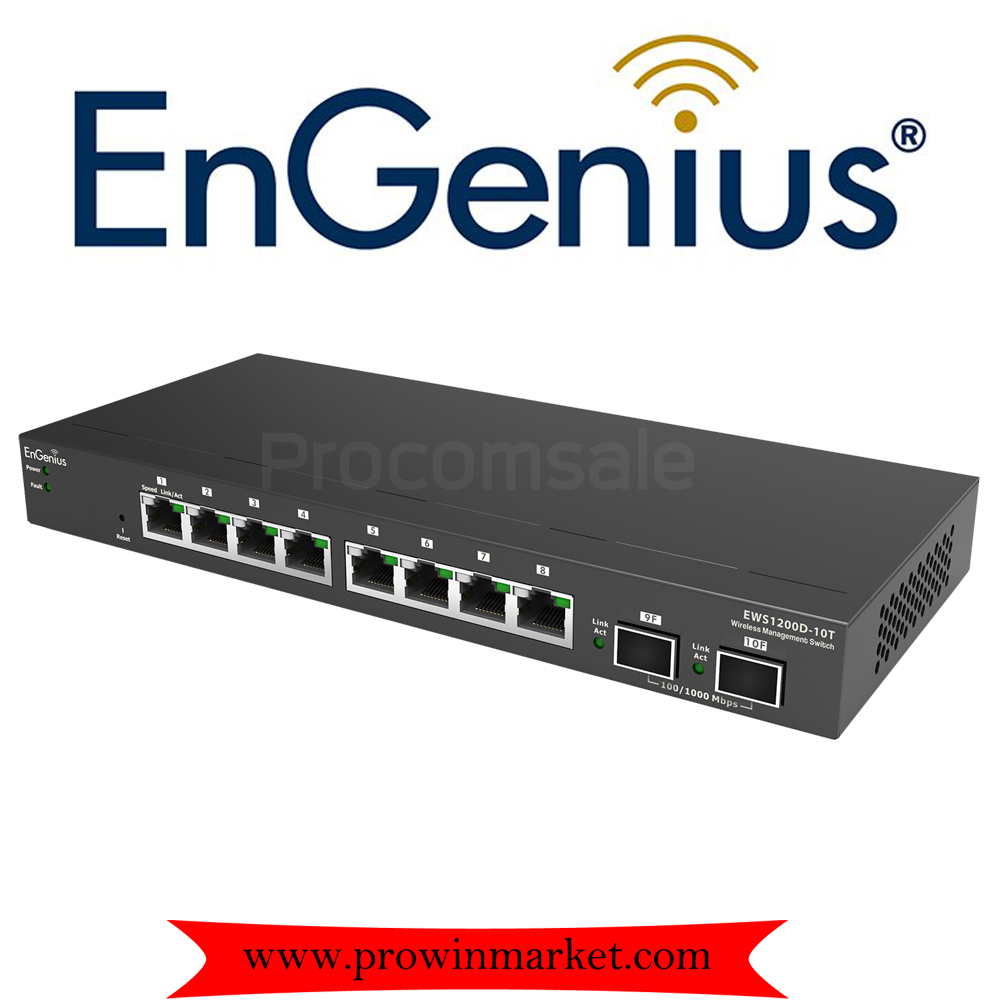 ENGENIUS EWS1200D-10T 8-Port Gigabit