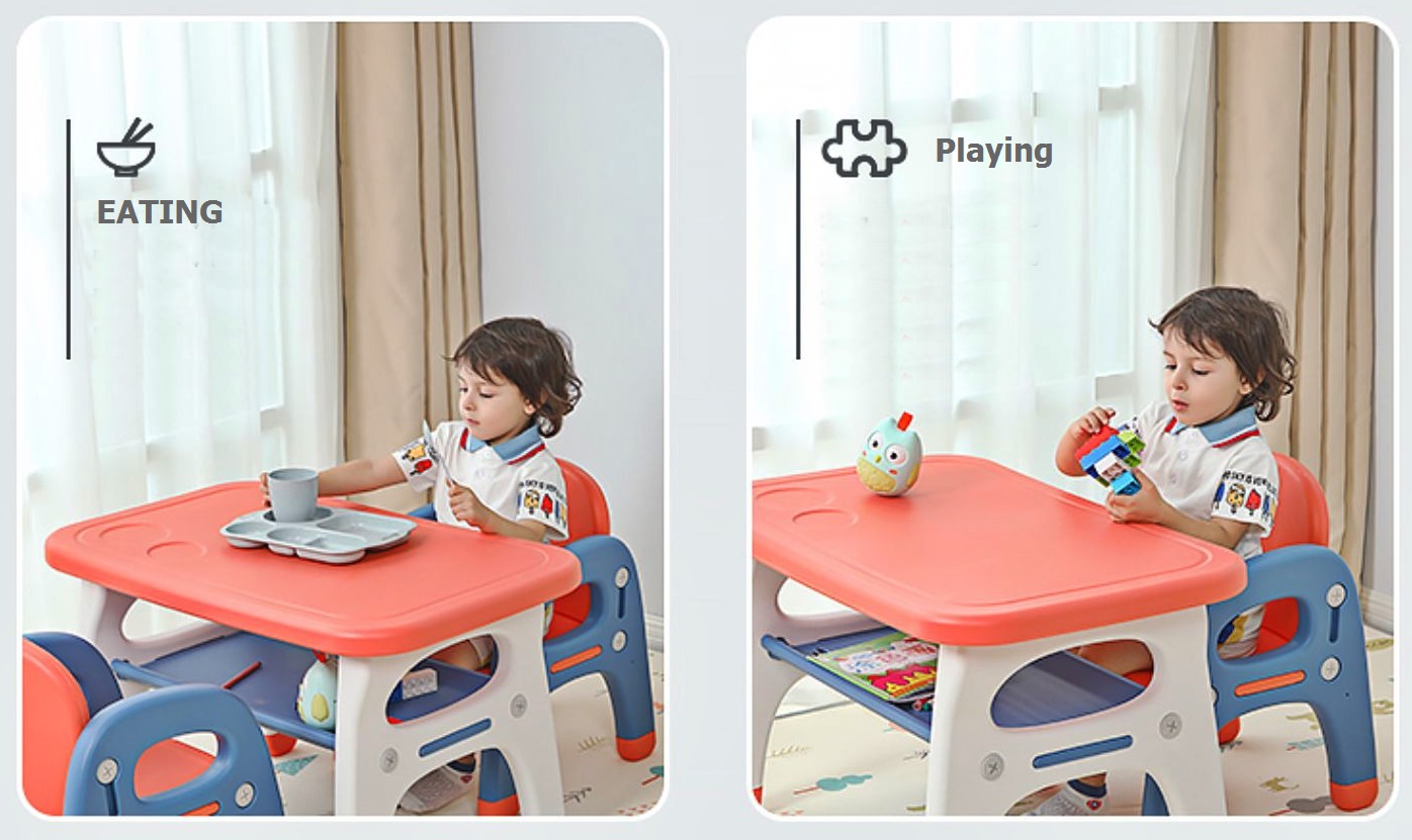 โต๊ะกิจกรรมเด็กเล็ก เขียนหนังสือ ทานข้าว เล่นเกมส์ (Good Learning)