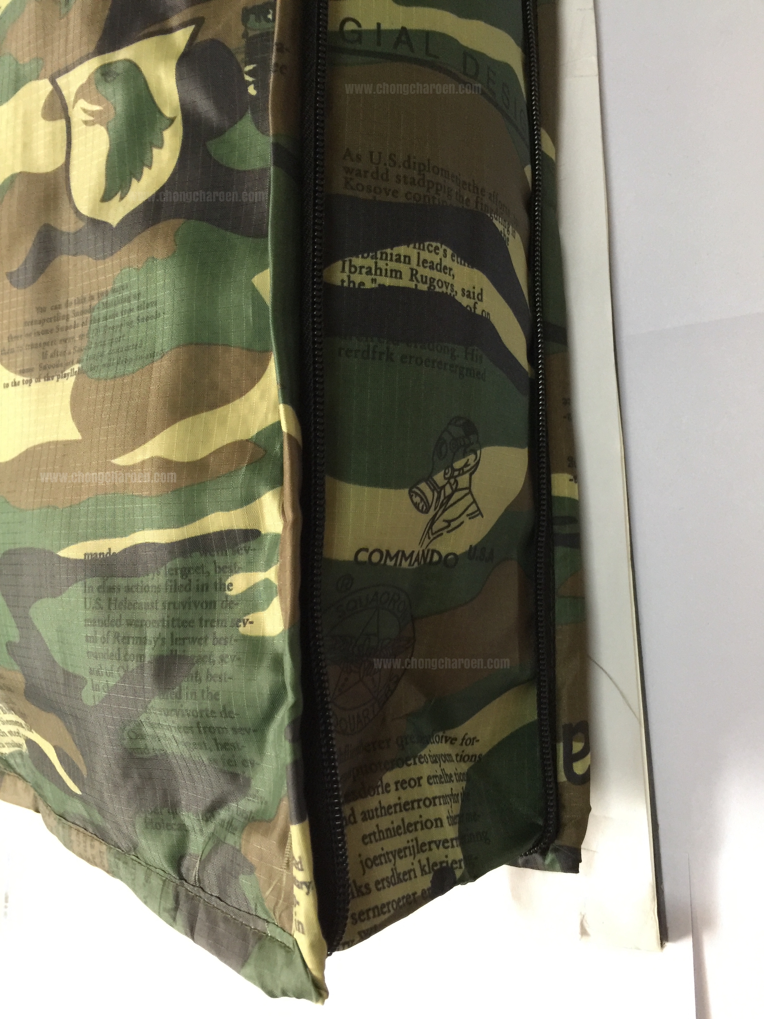 กระเป๋าซิปรอบ กระเป๋าทหาร ขนาดใหญ่ (18x18 นิ้ว)