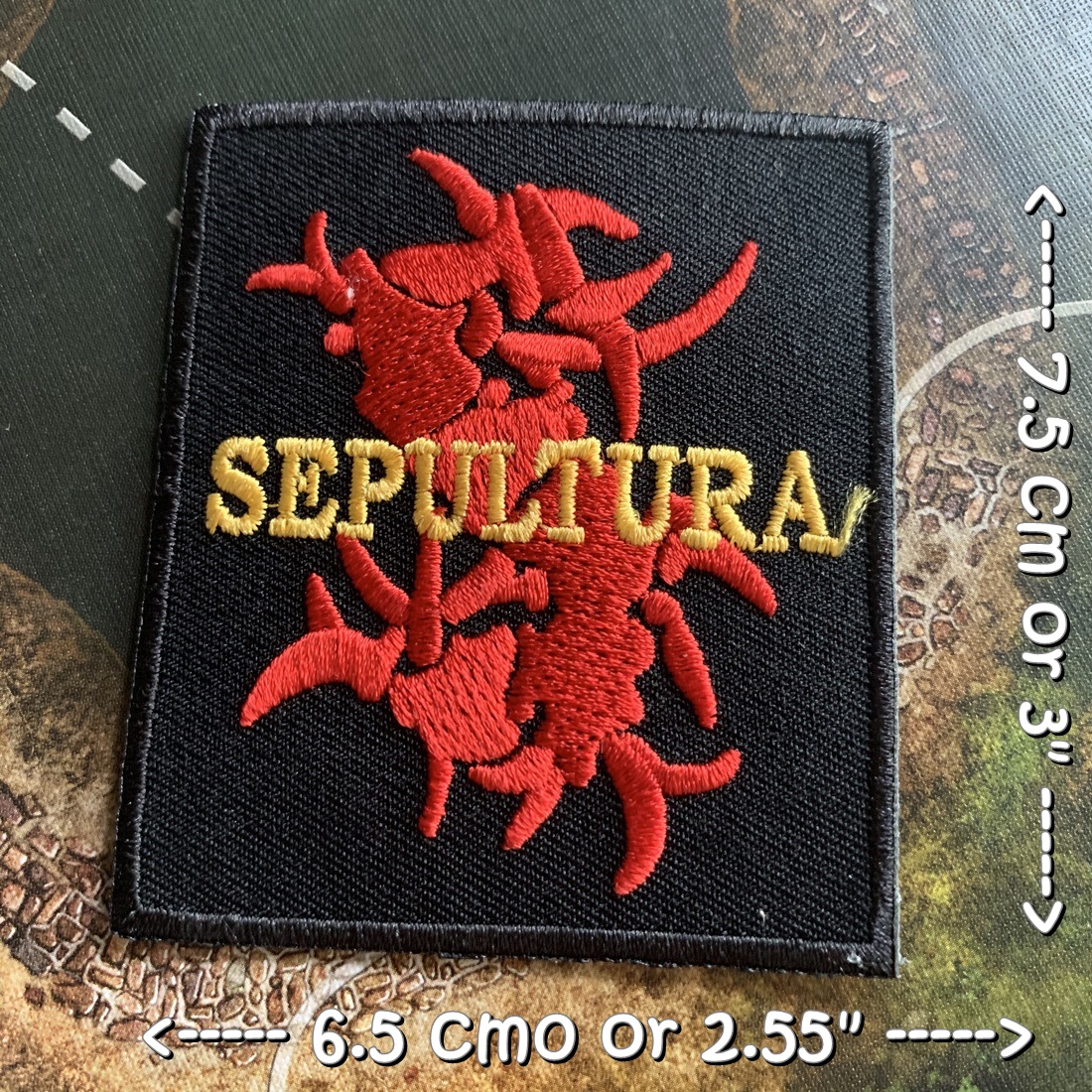 Sepultura วงดนตรี ร็อค เฮฟวี่เมทัล พังค์ ตัวรีดแบบปัก อาร์มปัก ตัวรีดติดเสื้อ ตัวรีด ติดกระเป๋า ติดหมวก ติดแจ๊คเก็ต Rock Iron on Embroidered Patch