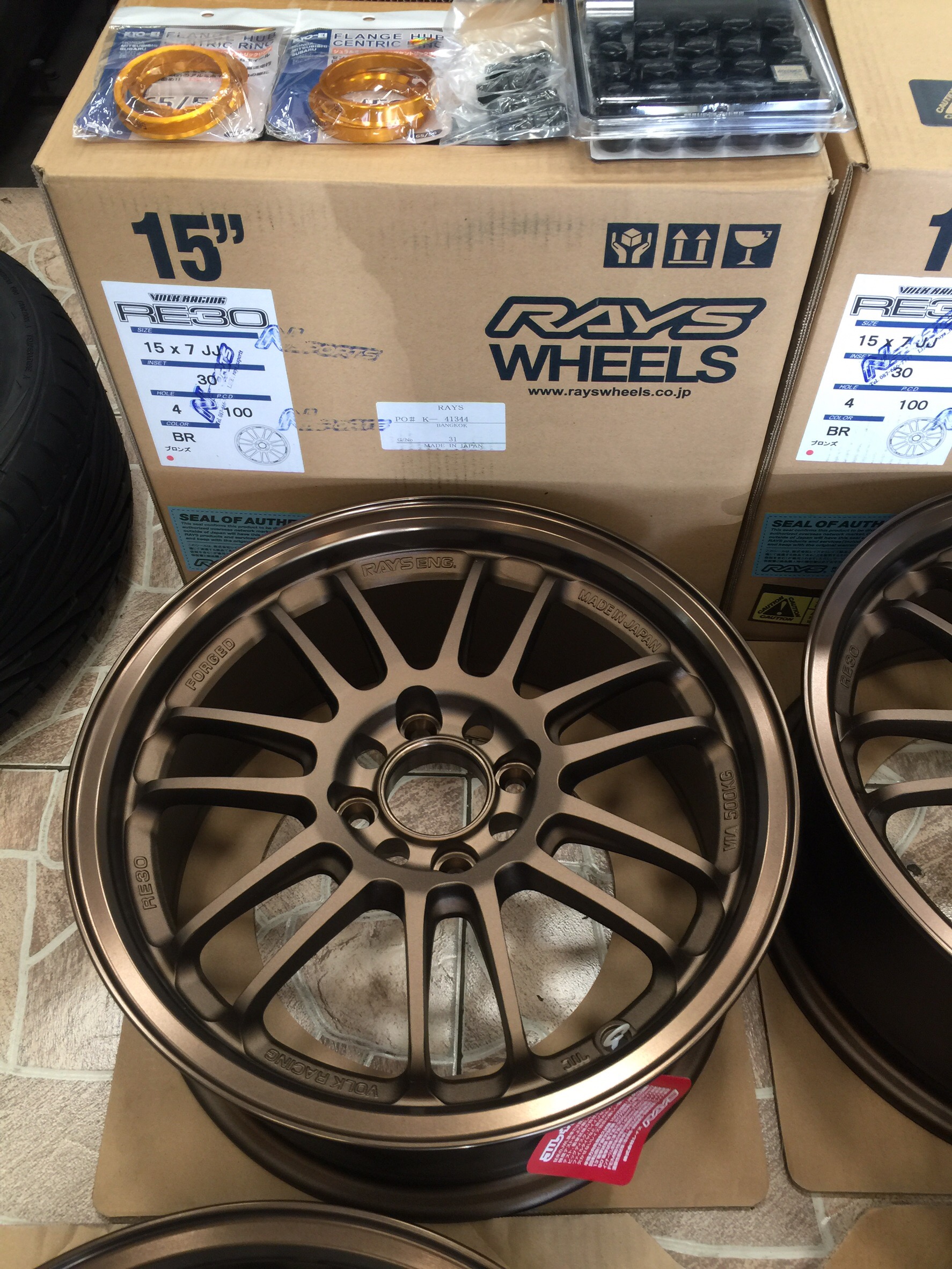 Honda Jazz GK + RE3015x7+30 4-100