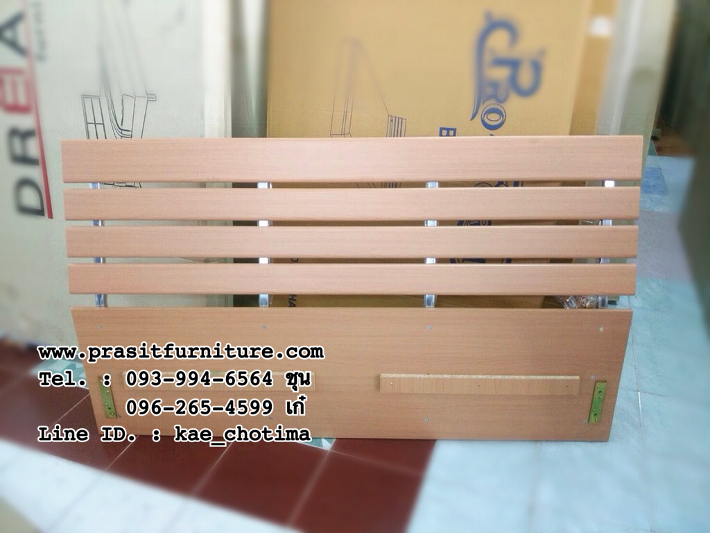 เตียงไม้ระแนงเสริมเหล็ก รุ่น BR01