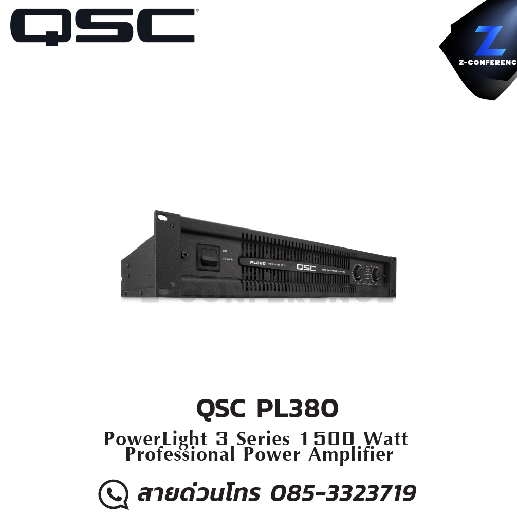 QSC PL380 Power Amplifier 1500W , แอมป์ , amplifier, power amp, power amplifier