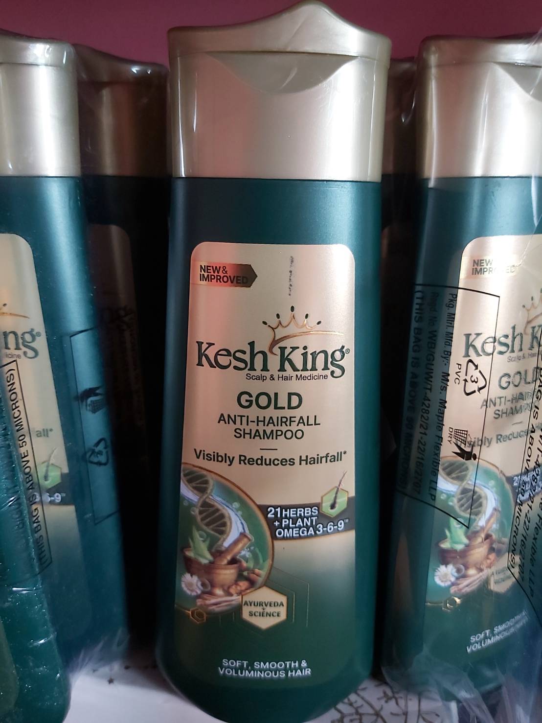 *สินค้าใหม่ Kesh King Anti Hair Fall Shampoo 200ml ลดผมร่วง แก้ผมหงอก ผมเงางามมีน้ำหนัก