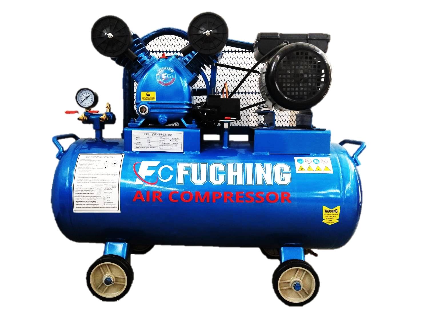 ปั๊มลมลูกสูบ FC251P 2แรง-รอบเร็ว 2P ถัง 70 ลิตร