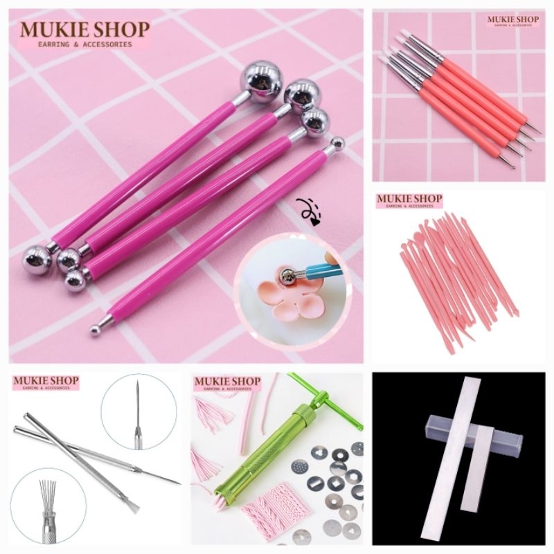Mukie shop DIY รวม อุปกรณ์ปั้น เครื่องมือปั้น สำหรับดินปั้น ฟองดองท์ คีม มุกี้ ช้อป