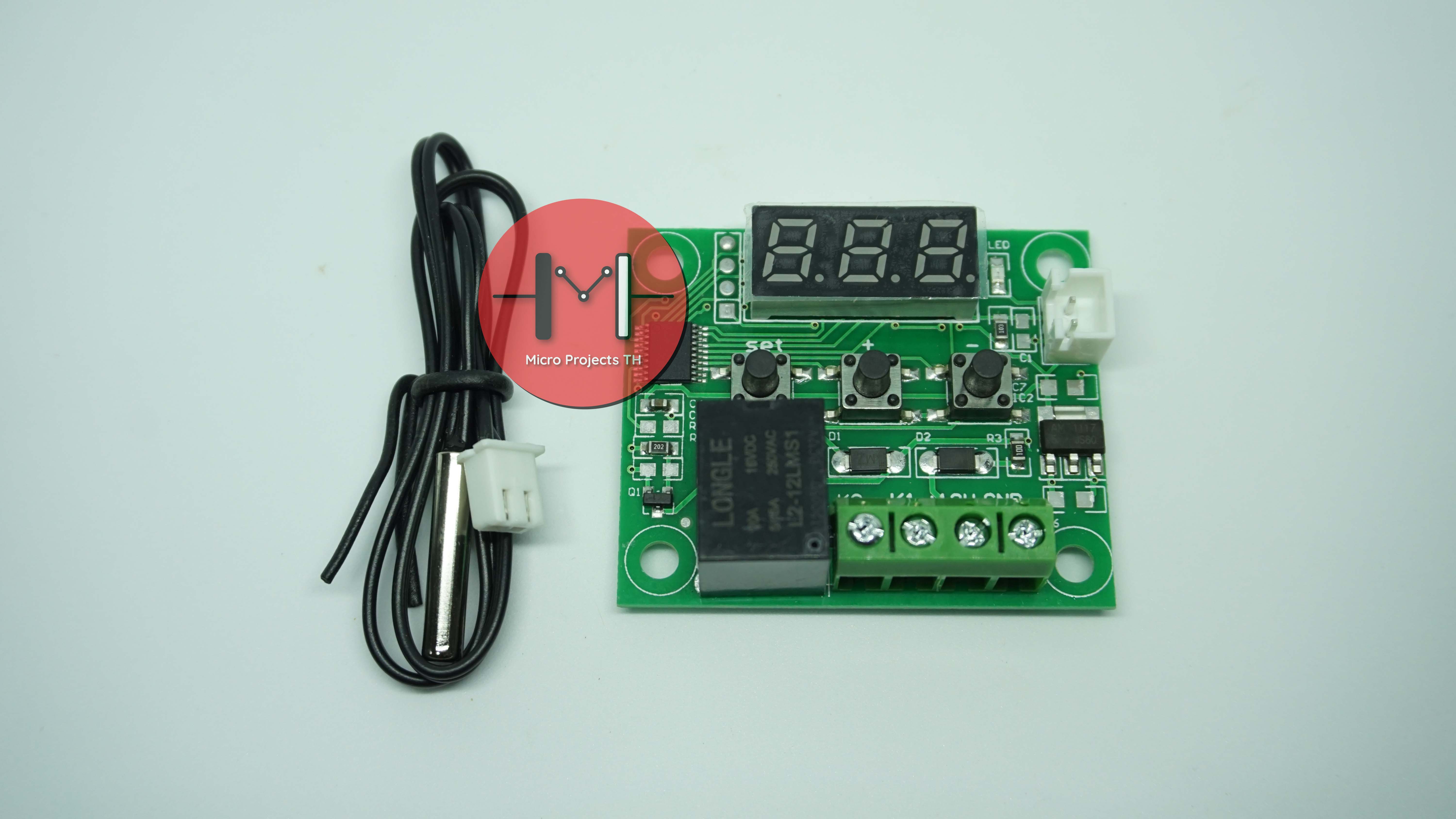 W1209 Thermostat Module บอร์ดเปิด/ปิดอุปกรณ์ไฟฟา ตามอุณหภูมิ