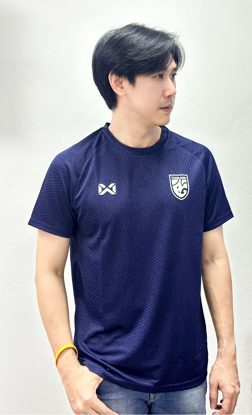 WARRIX เสื้อเชียร์คอกลม 2024-25 เสื้อฟุตบอลทีมชาติไทย (Cheer Version) Thailand National Jersey WA-243FBATH53
