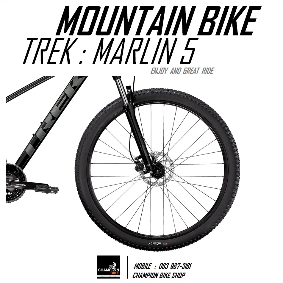 จักรยานเสือภูเขา TREK : MARLIN 5 DISC MOUNTAIN BIKE - 2021 สีดำ-เทา