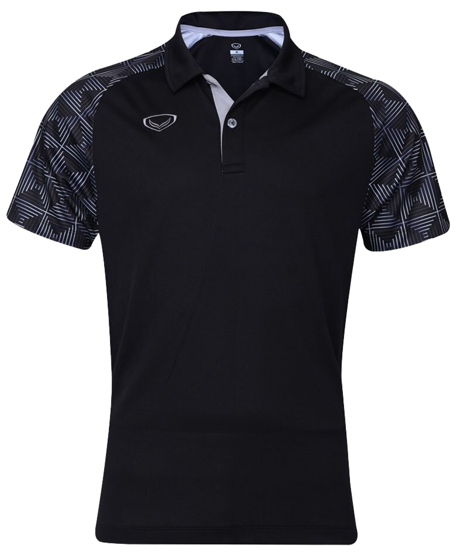 สีใหม่!! Grand Sport เสื้อโปโล เสื้อคอปก แกรนด์สปอร์ต รหัส 072-083 (072083) - สีดำ/กรม/โคบอลต์บลู/ม่วง