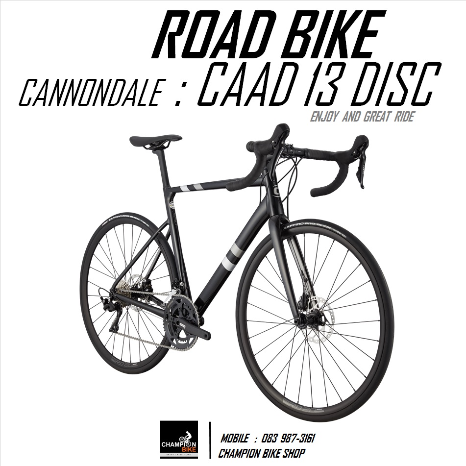 จักรยานเสือหมอบแคนนอนเดล CANNONDALE : CAAD 13 DISC - 2021 ROAD BIKE สีดำ-เงิน