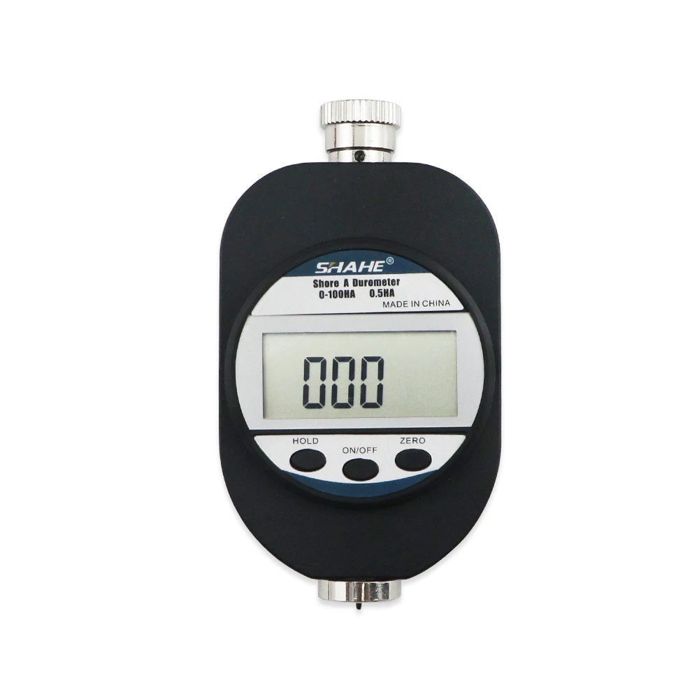 เครื่องทดสอบความแข็งเหล็กแบบพกพา,SHAHE (SLX), Portable Shore A Hardness Digital Hardness Meter, Durometer Hardness Tester With Large LCD Display, For Rubber.