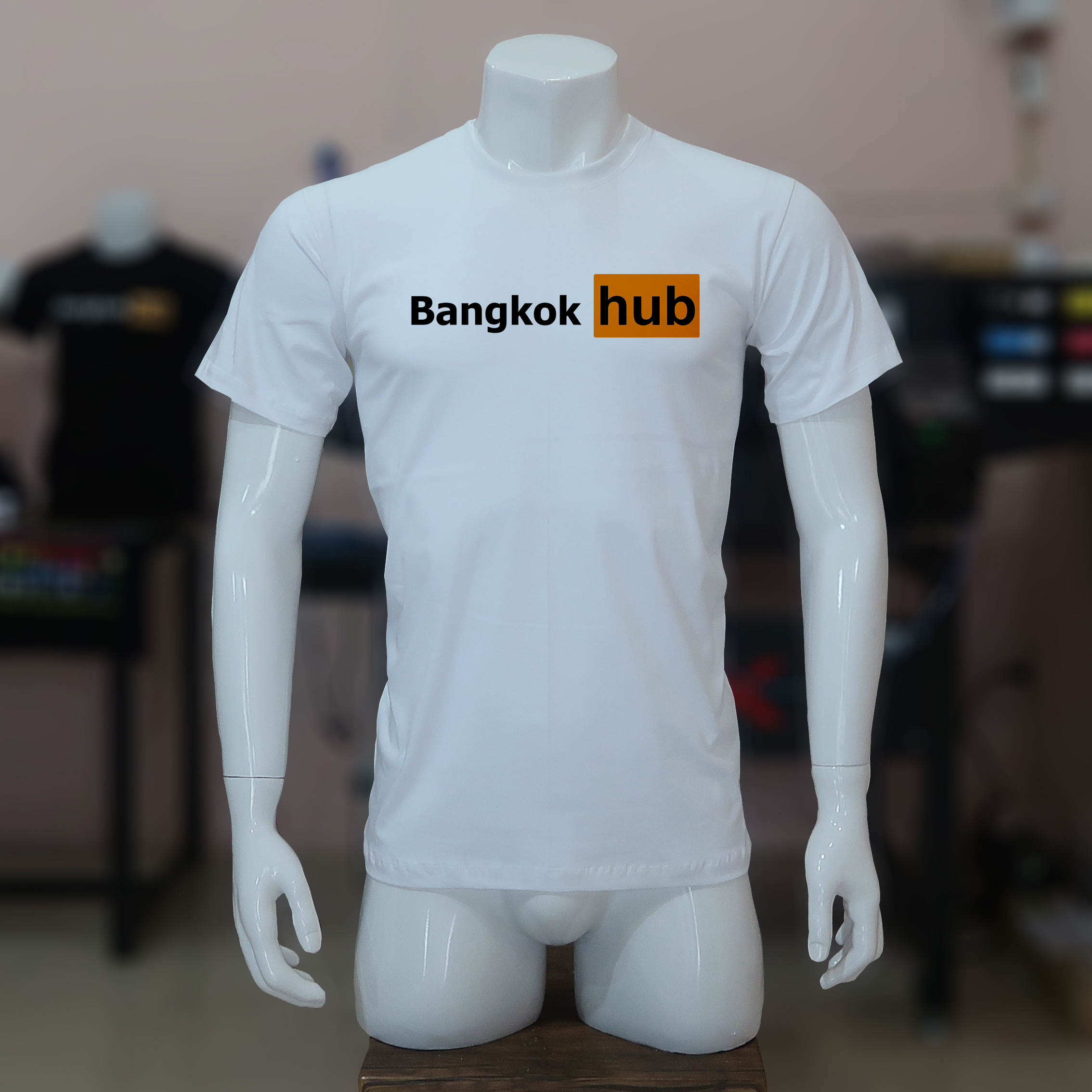 เสื้อยืด Bangkok hub สีขาว