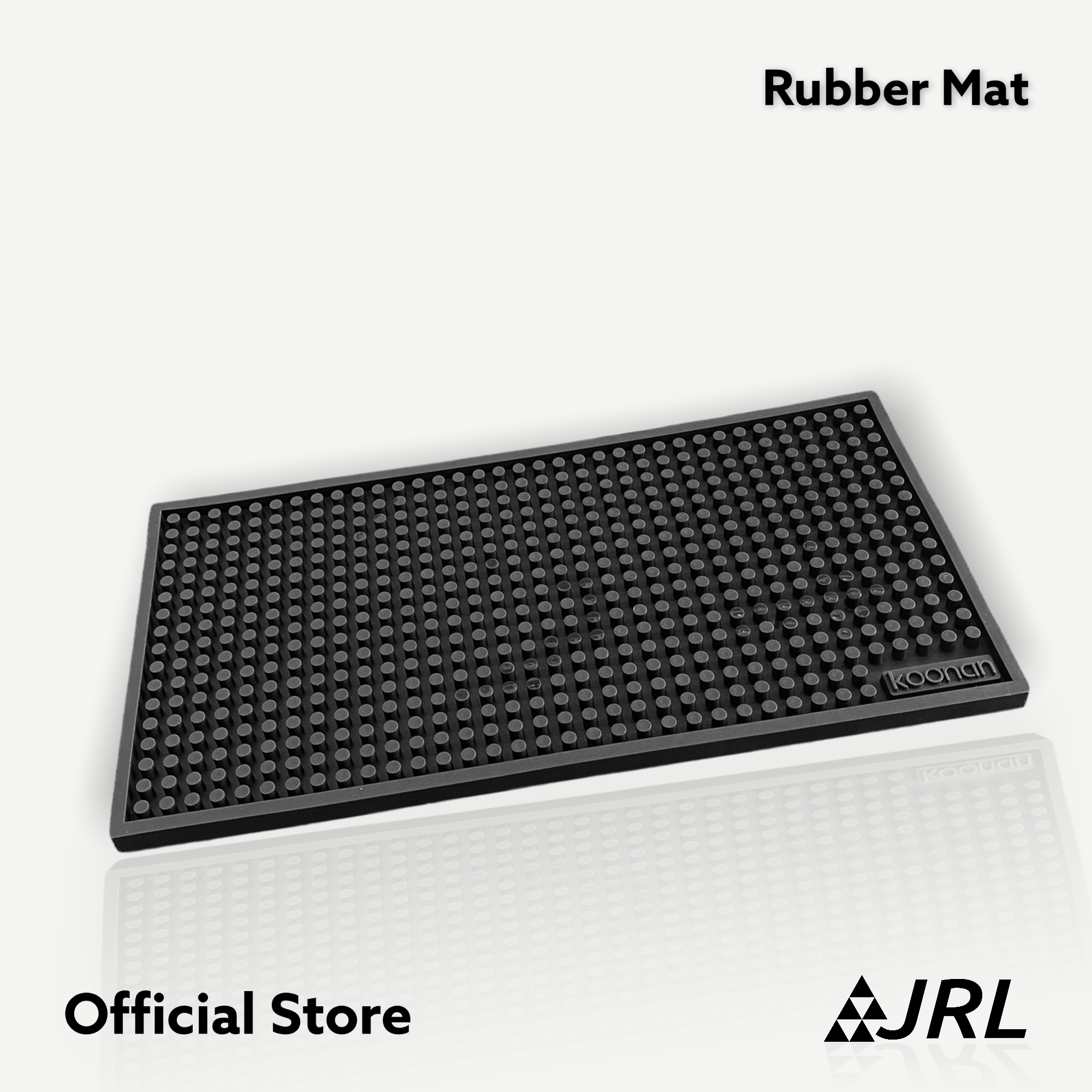 JRL ยางรองแก้ว แก้วตวง อุปกรณ์บาร์ 15x30 cm (สีดำ)