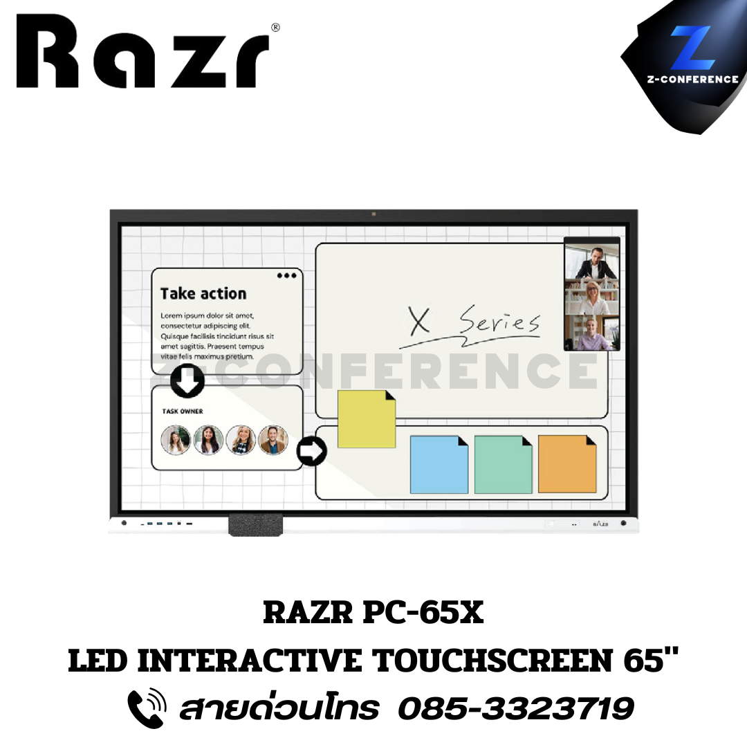 RAZR PC-65X LED INTERACTIVE TOUCHSCREEN 65" จอทัชสกรีน จออัจฉริยะ จอสัมผัส จอtouchscreen จอled