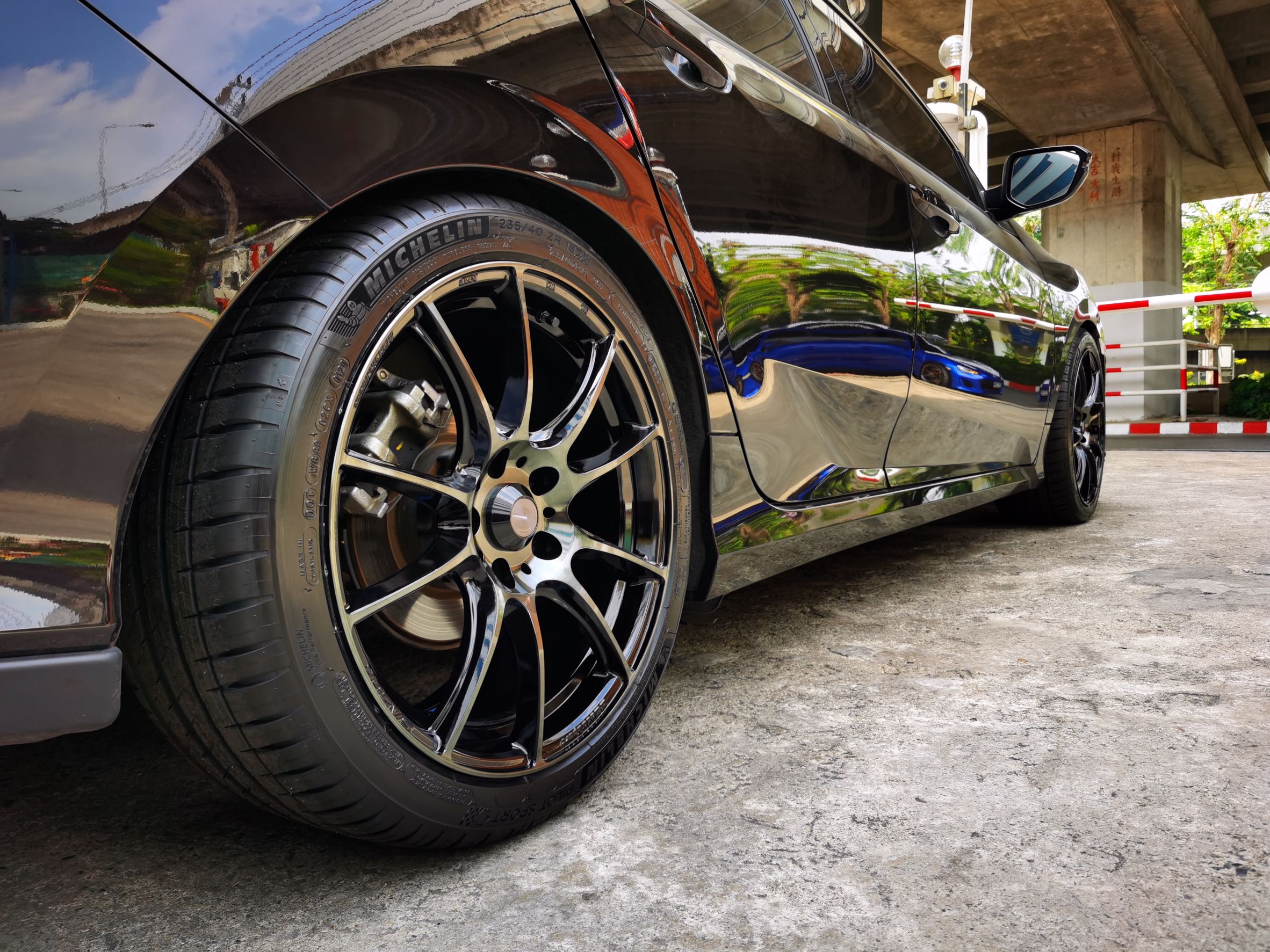มาใหม่ล่าสุด Wedssports SA25R 18x8.5+35 5-114.3+ใส่คู่รถ Honda Civic