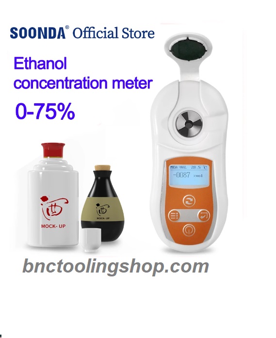 Digital Alcohol Concentration Meter 0.0-75 %VOL Ethanol Concentration Tester Liquor Power Tester Only for wine without color.