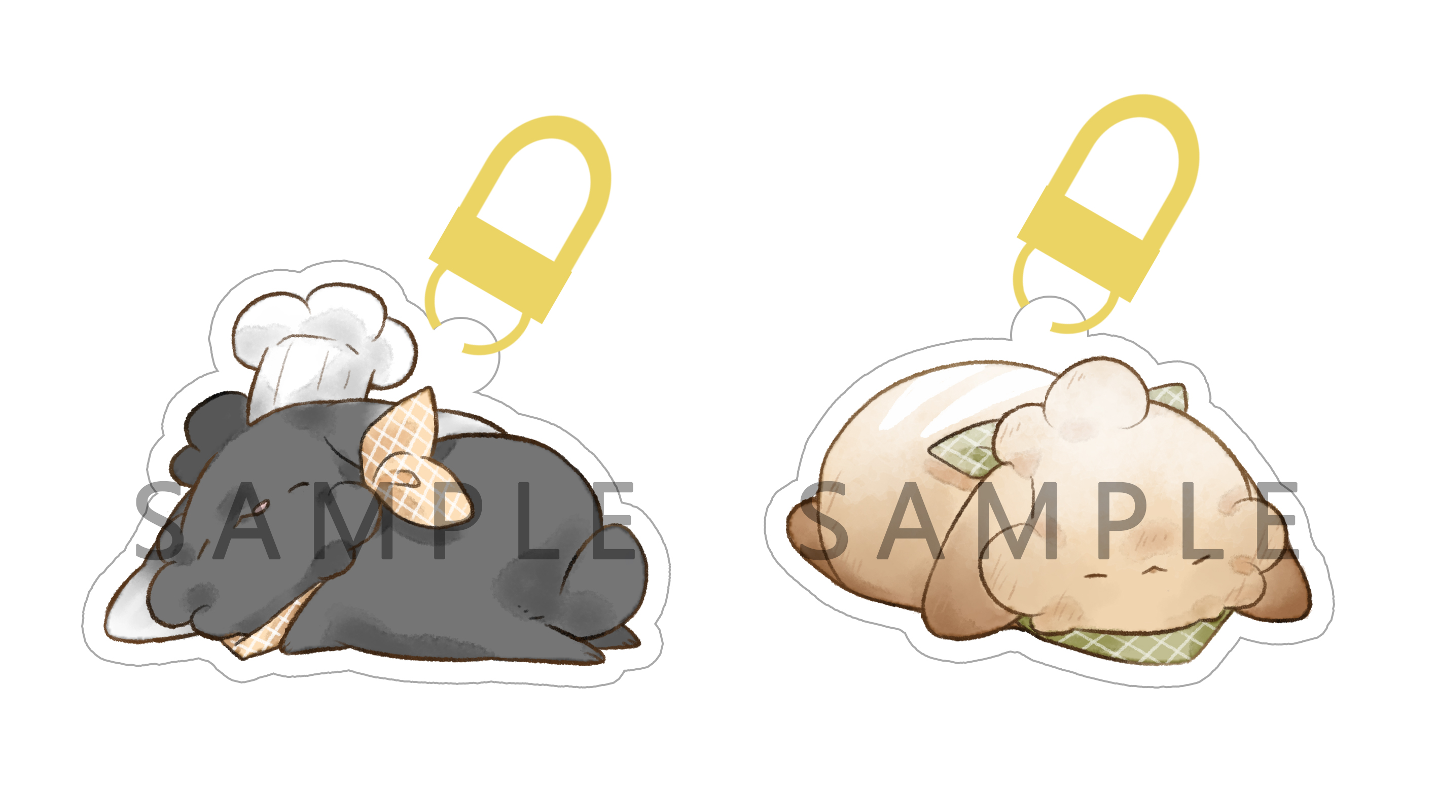Hana Project : พวงกุญแจอะคริลิค ทัมโปโปะ ต้นข้าว