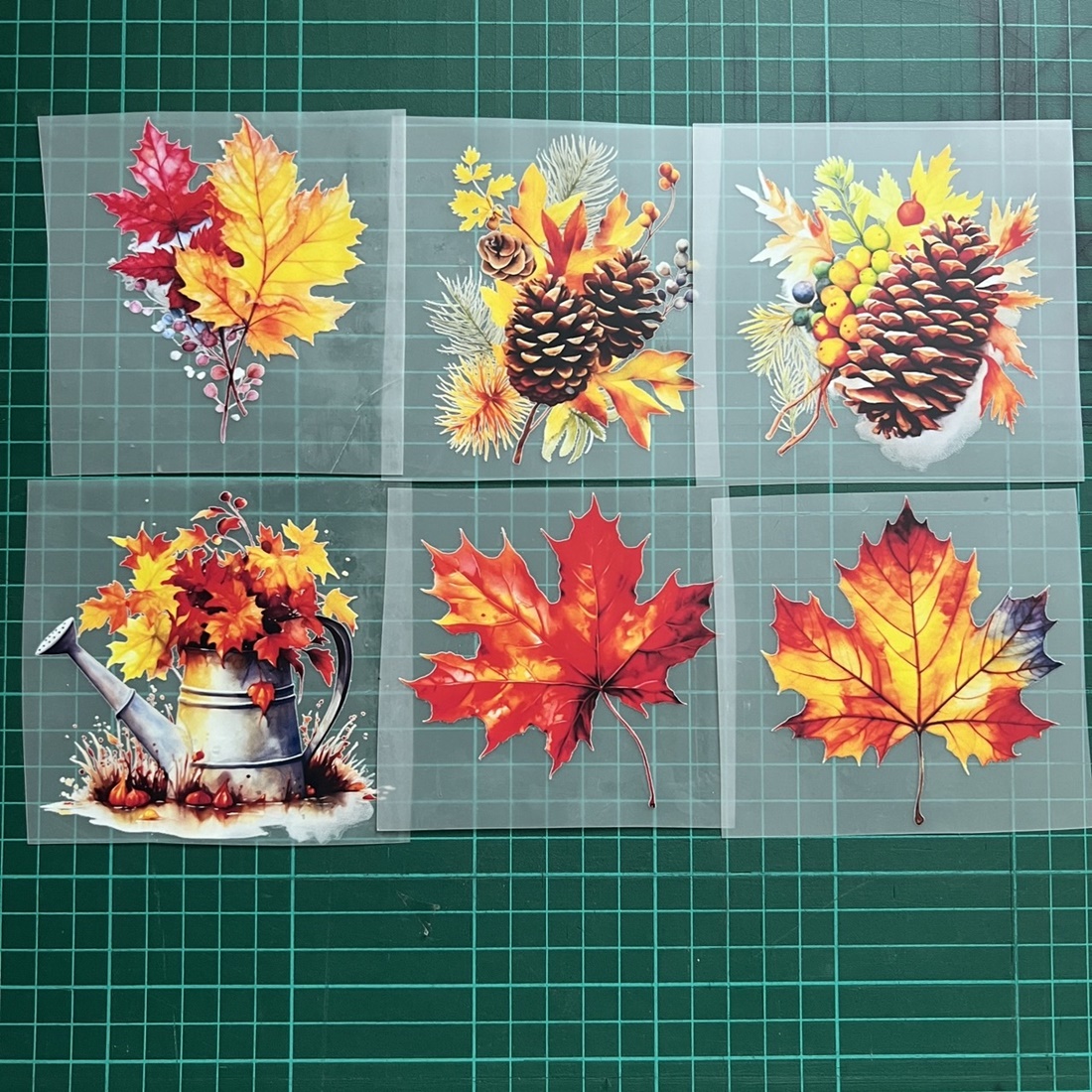 ตัวรีดติดเสื้อ ใบไม้ เมเปิ้ล สติกเกอร์ ฟิลม์รีดร้อน พิมพ์ลาย สกรีนลาย ฟิลม์ DFT DTF