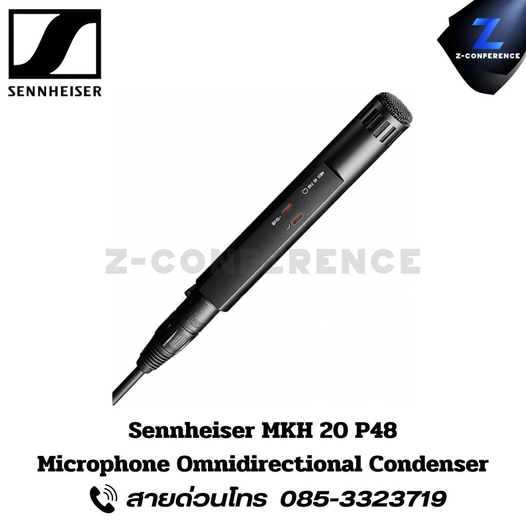SENNHEISER MKH 20-P48, Microphone Omnidirectinal Condenser, senhierser microphone, microphone, mic, ไมค์, ไมค์โครโฟน,