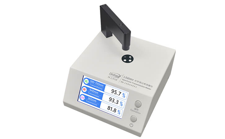 LINSHANG LS108H,Light Transmittance Meter LS108H, 365nm UVT, 940nm IRT and VLT 1mm Test Aperture High Precision Polycarbonate Laminated Glass,