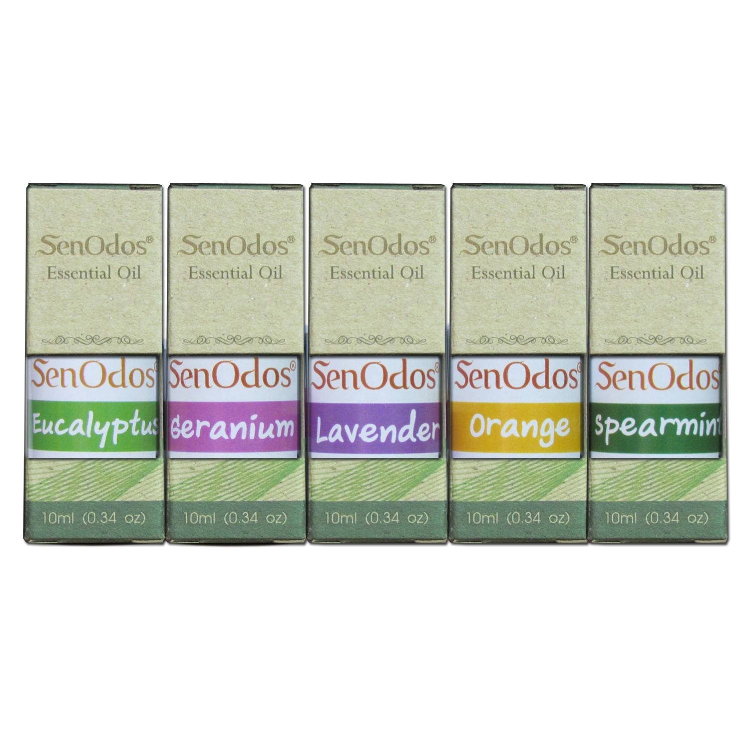 SenOdos ชุดเตาเผา น้ำมันหอม อโรม่า ชุดกลิ่นสำหรับสัตว์เลี้ยง Essential Oil For Pet Set 10 ml x 5 กลิ่น (กลิ่นยูคาลิปตัส, กลิ่นเจอร์เรเนี่ยม, กลิ่นลาเวนเดอร์, กลิ่นส้ม, กลิ่นสเปียร์มิ้นต์)