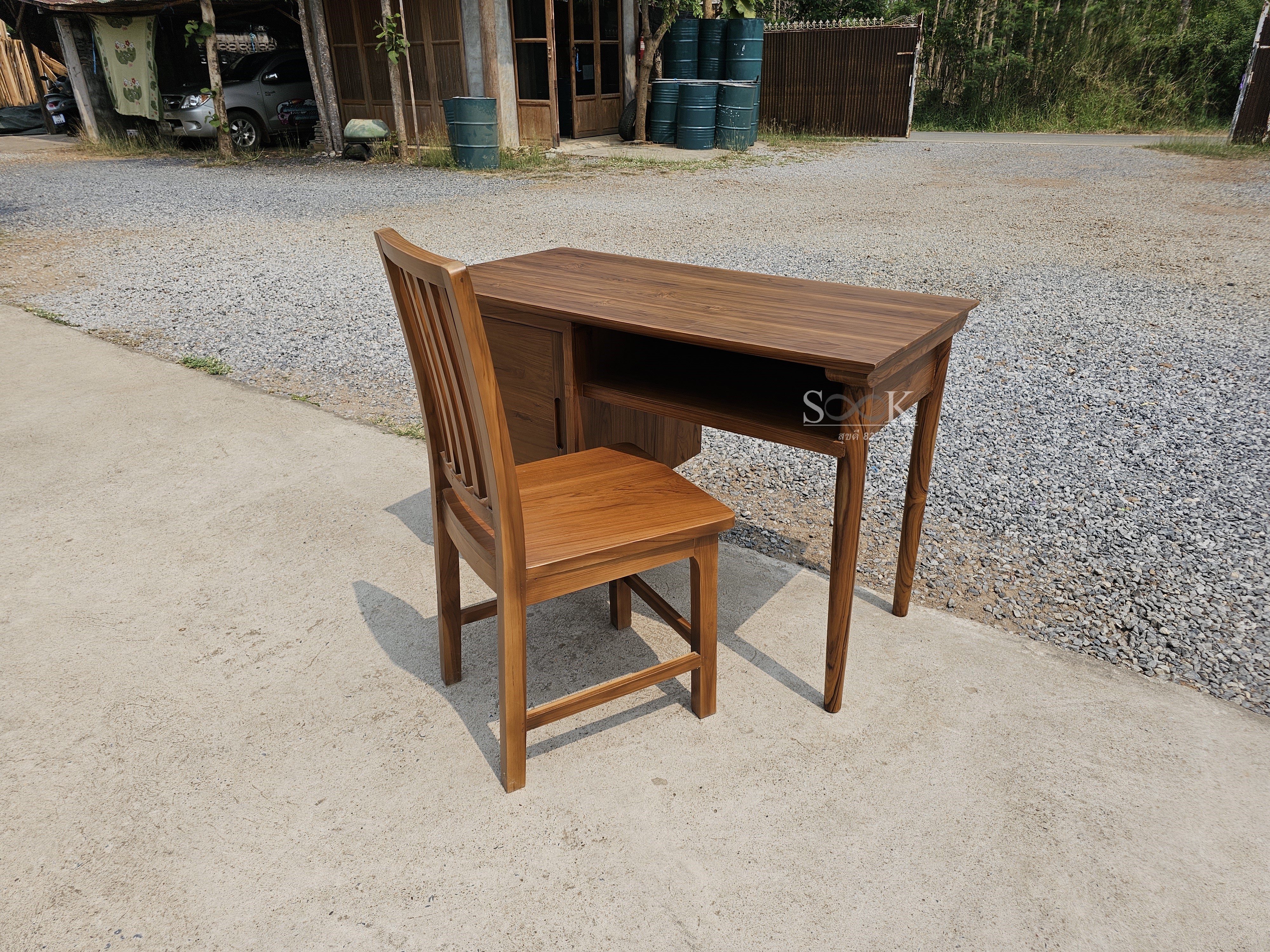โต๊ะนักเรียนเขียนหนังสือ + เก้าอี้สวีเดน