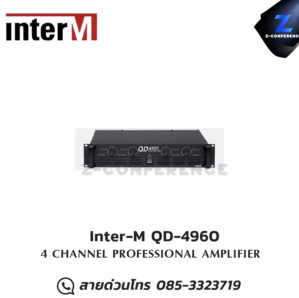 Inter-M QD-4960 Power Amplifier 4ch , แอมป์ , amplifier, power amp, power amplifier