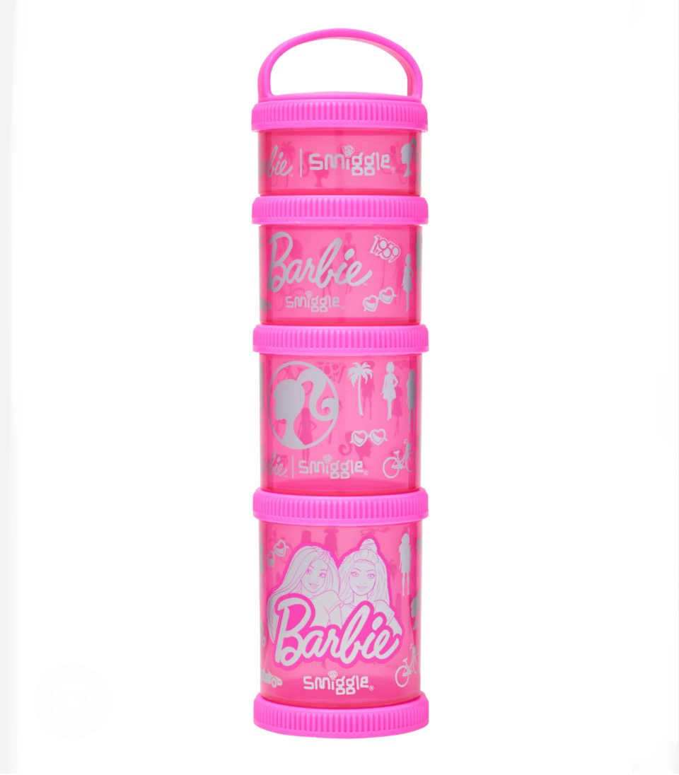กระปุกใส่ขนม Smiggle snack stack -Barbie