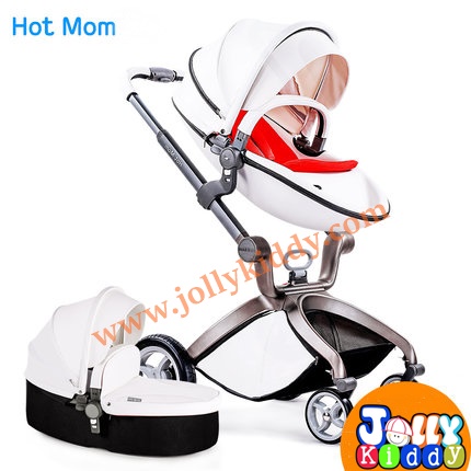 รถเข็นเด็ก Premium design Ovule basket เเบบ High landscape สีขาว ฺ/ สีน้ำตาล