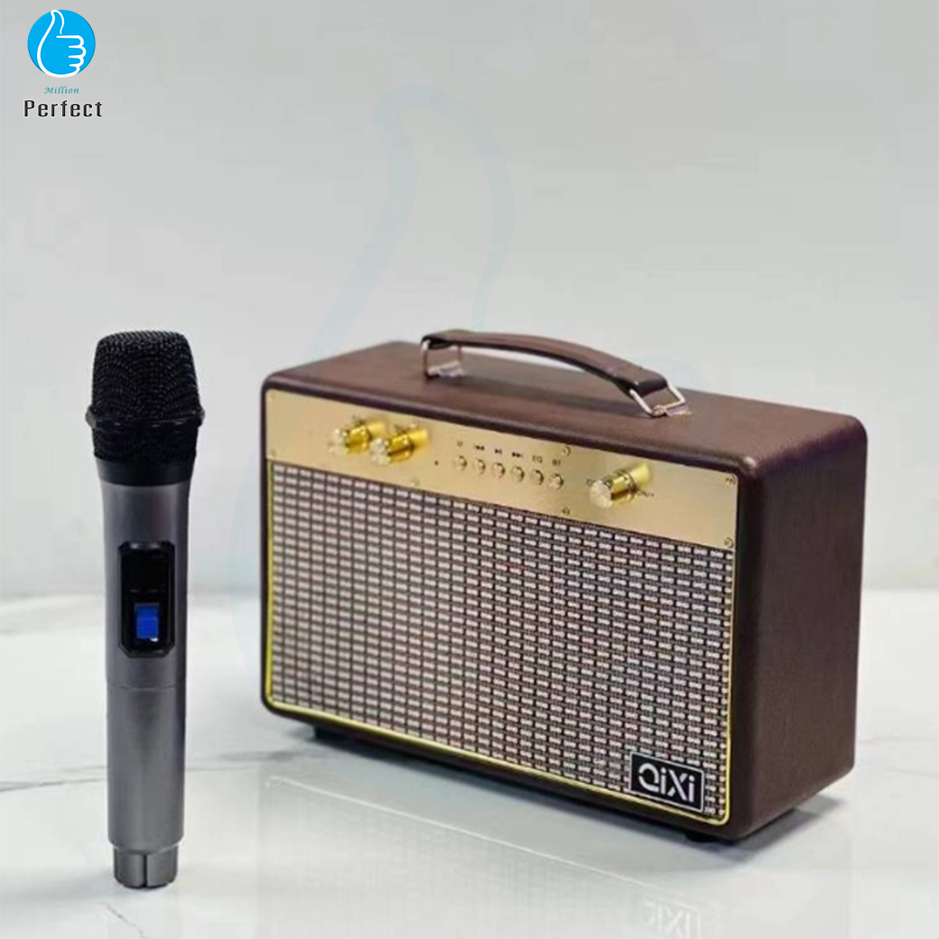 ลำโพงบลูทูธ QIXI รุ่น SK-2030 ลำโพงคลาสิค วินเทจ เสียงดีแบตทนตัวใหญ่ แถมไมโครโฟน(ไมล์ลอย)